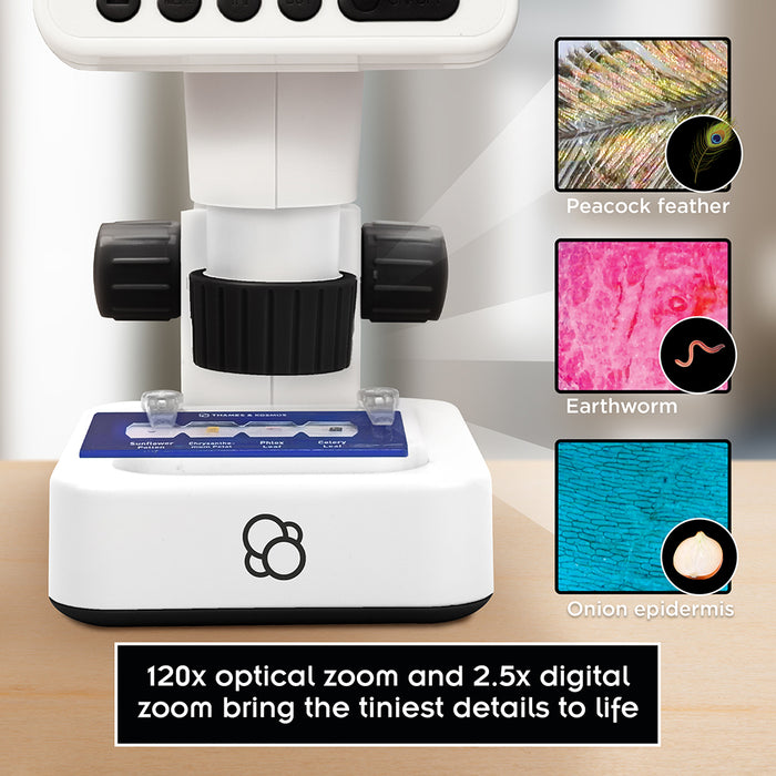 The Thames & Kosmos Digital Microscope with HD Imaging and LCD Display STEM Thames & Kosmos
