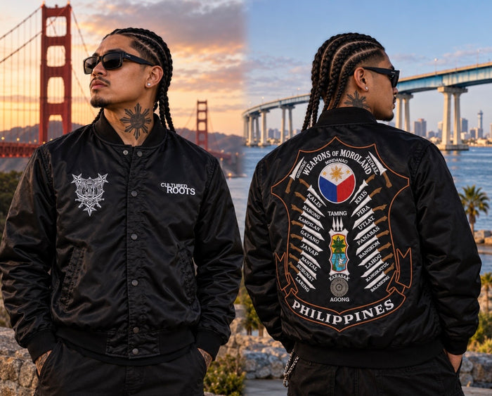 The Weapons Of Moroland Collaboratuin from Pstgear x Cultured Roots bomber