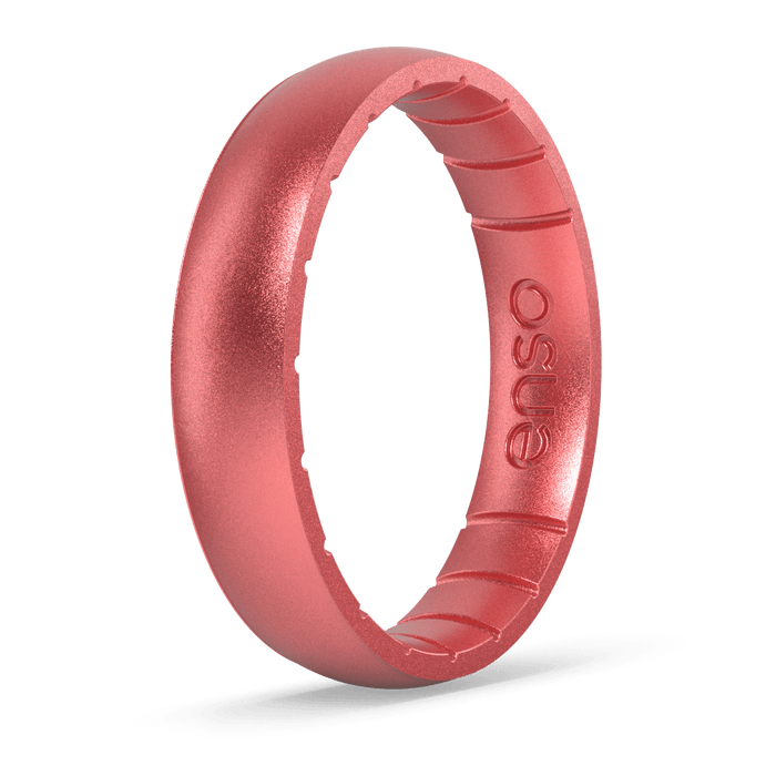 Elements Classic Thin Silicone Ring - Pink Diamond