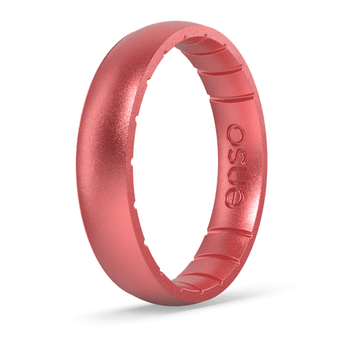 Elements Classic Thin Silicone Ring - Pink Diamond