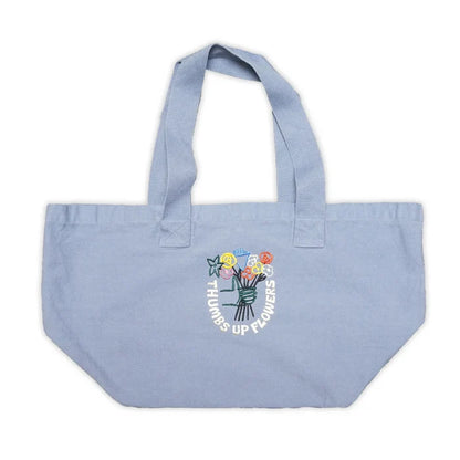 Thumbs UP Flowers Embroidered large tote