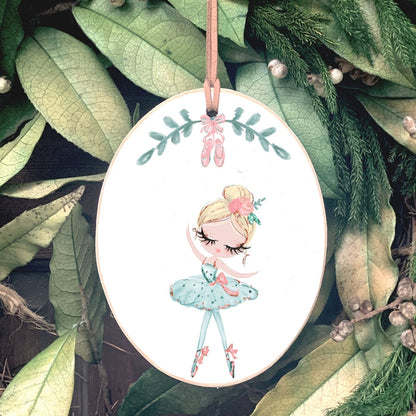 Tiny Dancer - Oval Ornament (FINAL SALE)