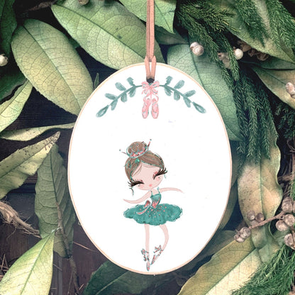 Tiny Dancer - Oval Ornament (FINAL SALE)