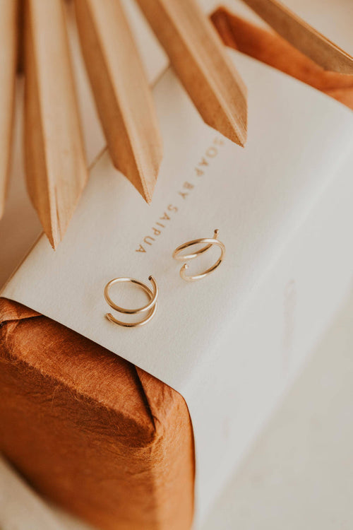 Tiny Twist Twisted Earrings | Sterling Silver