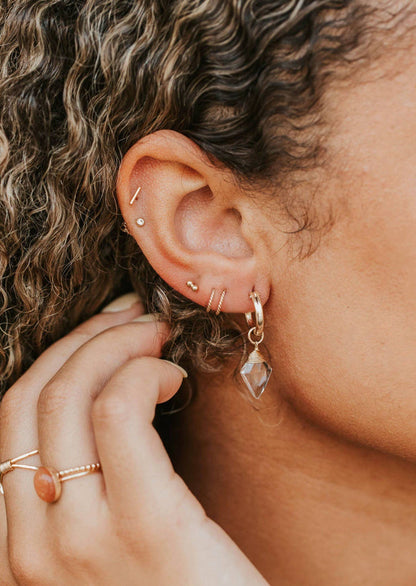 Tiny Twist Twisted Earrings | Sterling Silver