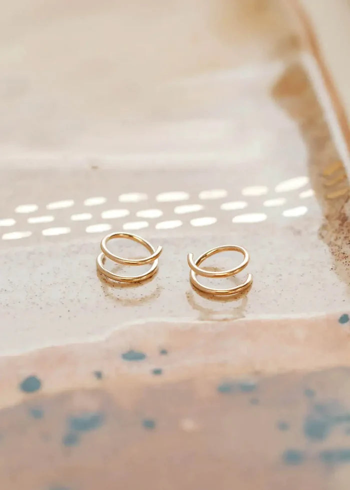 Tiny Twist Twisted Earrings | Sterling Silver