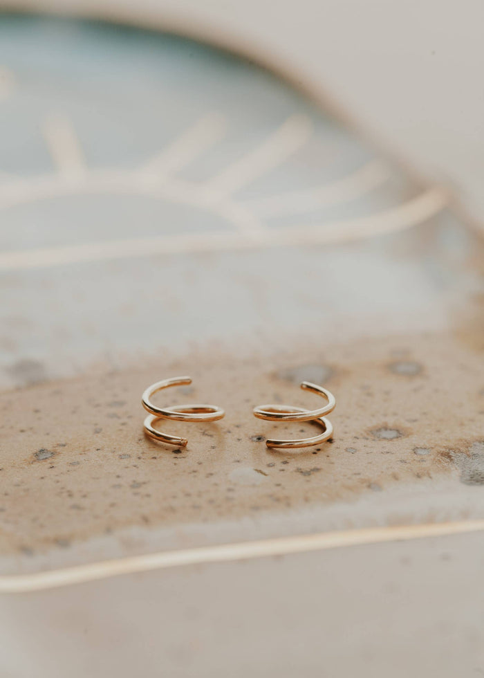Tiny Twist Twisted Earrings | Sterling Silver