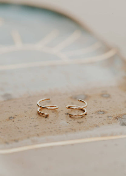 Tiny Twist Twisted Earrings | Sterling Silver