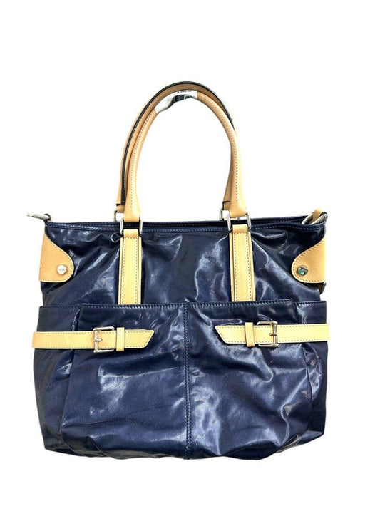 Tods Navy Satchel Bag (H30 x L27 x W17 cm)
