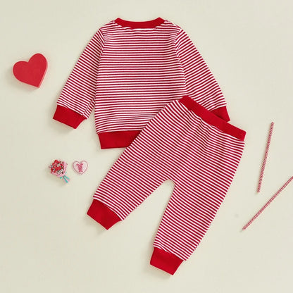 TRACTOR LOVE Striped Outfit