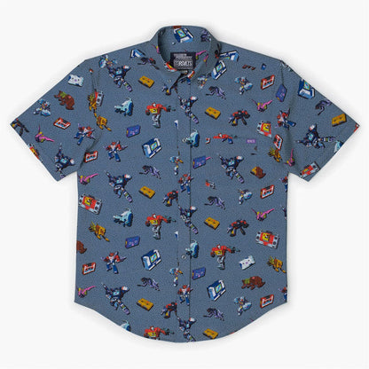 RSVLTS RSVLTS® Transformers "(Sound wave)" _ KUNUFLEX Short Sleeve Shirt Transformers "(Sound wave)" _ KUNUFLEX Short Sleeve Shirt