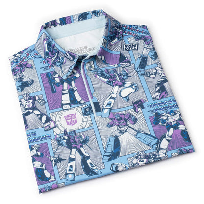 RSVLTS Transformers Short Sleeve Shirt Transformers "Cybercomics" – All-Day Polo Transformers "Cybercomics" – All-Day Polo
