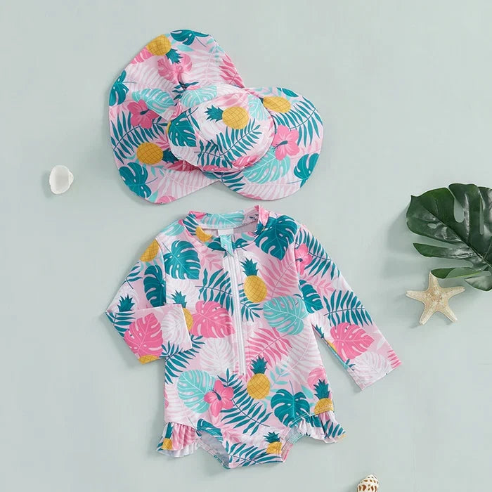 TROPICANA Swimsuit with Sun Hat