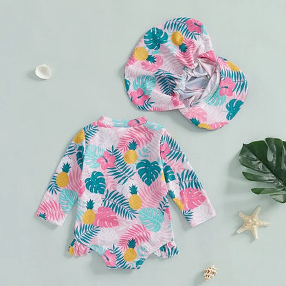 TROPICANA Swimsuit with Sun Hat