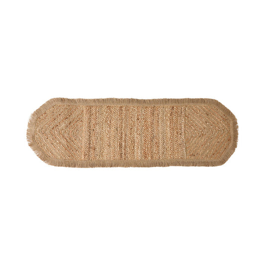 Tulum Braided Hexagonal Jute Table Runner 120cm