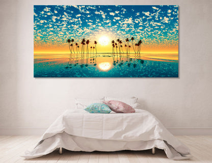 Turquoise Decor Canvas Print #7187