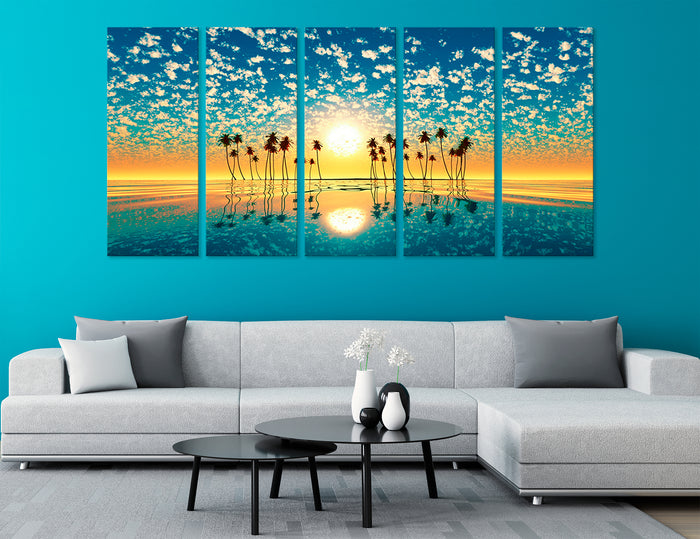Turquoise Decor Canvas Print #7187