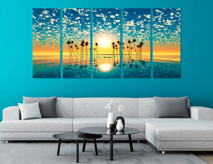 Turquoise Decor Canvas Print #7187