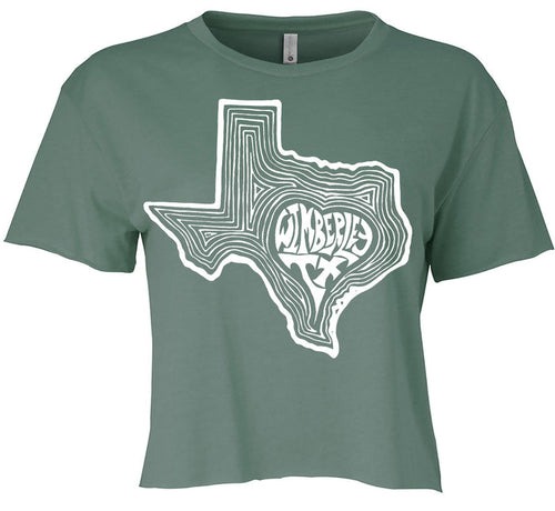 TX Heart Wimberley Sage Crop T