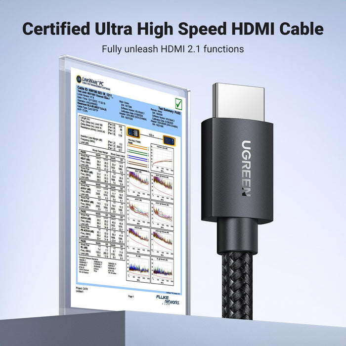 UGREEN HDMI 2.1 Cable (48Gbps, 8K@60Hz, 4K@240Hz, eARC, HDR) - UGREEN EU