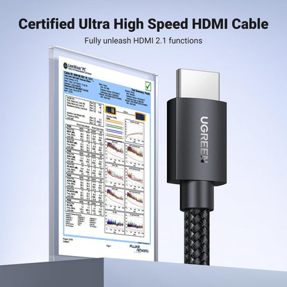 UGREEN HDMI 2.1 Cable (48Gbps, 8K@60Hz, 4K@240Hz, eARC, HDR) - UGREEN EU