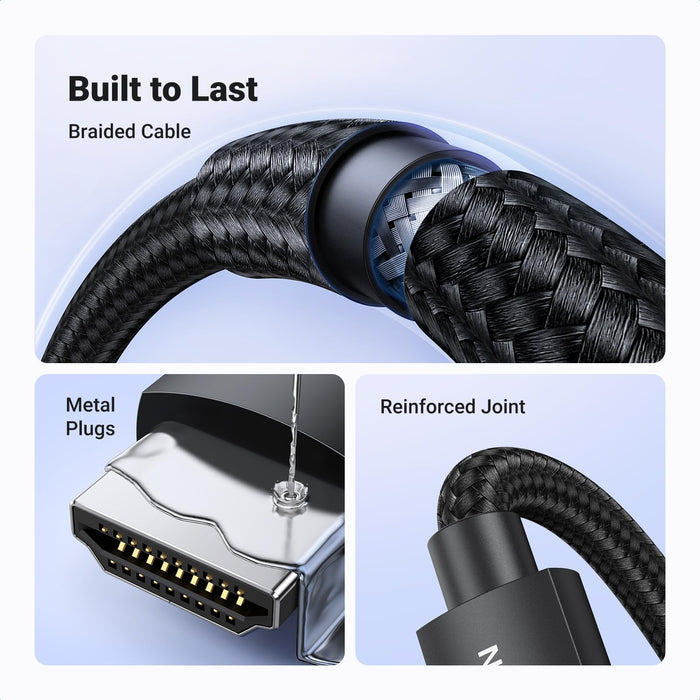 UGREEN HDMI 2.1 Cable (48Gbps, 8K@60Hz, 4K@240Hz, eARC, HDR) - UGREEN EU