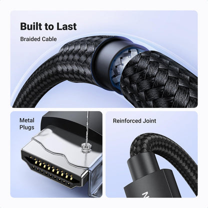 UGREEN HDMI 2.1 Cable (48Gbps, 8K@60Hz, 4K@240Hz, eARC, HDR) - UGREEN EU