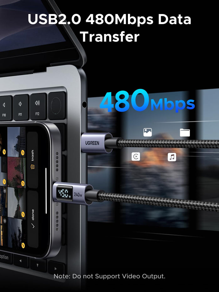 UGREEN USB - C Cable (240W, Digital Display) - UGREEN EU