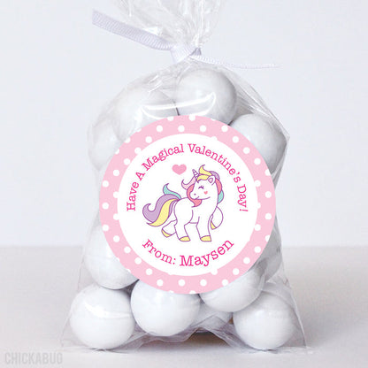 Unicorn Valentine's Day Stickers