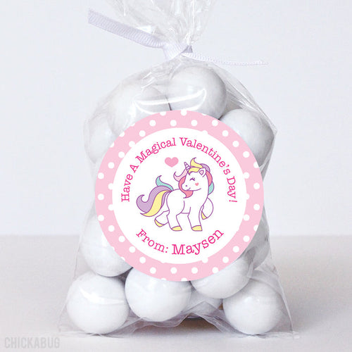 Unicorn Valentine's Day Stickers