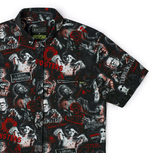 RSVLTS XS Universal Monsters Short Sleeve Shirt Universal Monsters "Now Slaying" – KUNUFLEX Short Sleeve Shirt