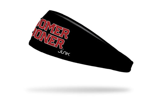 University of Oklahoma: Boomer Sooner Black Headband - View 1