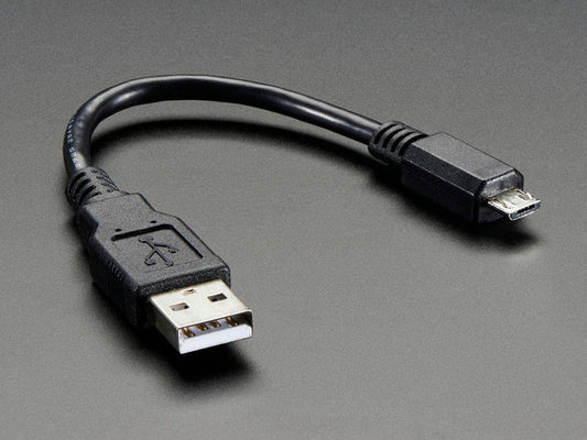 USB cable - 6" A/MicroB [Discontinued] by The Pi Hut - The Pi Hut