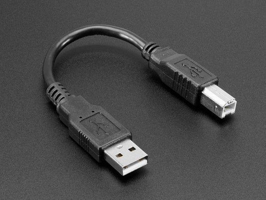 USB Cable - 6" Standard A-B by The Pi Hut - The Pi Hut
