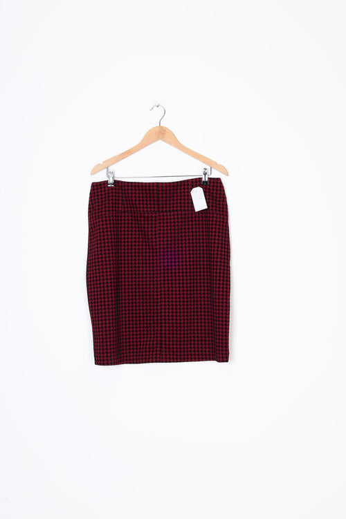 Vassalli  Womens Red Skirt Size 14