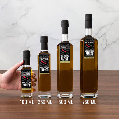 Vera Cruz Chili Infused Olive Oil Bottle Size