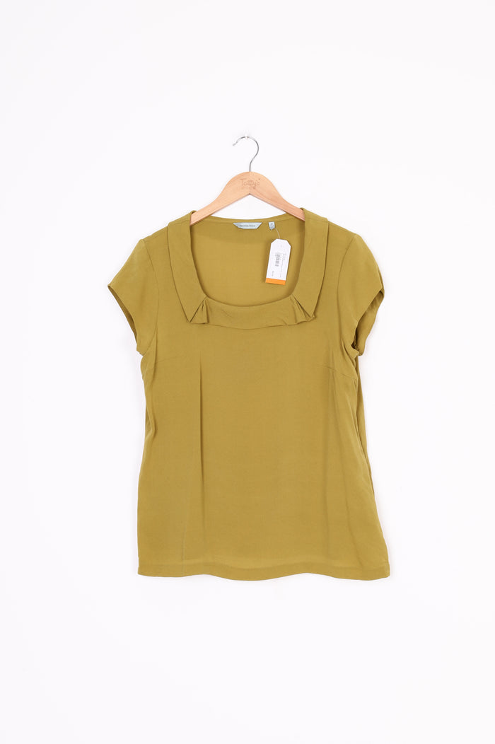 Veronika Maine Womens Green Top Size 14