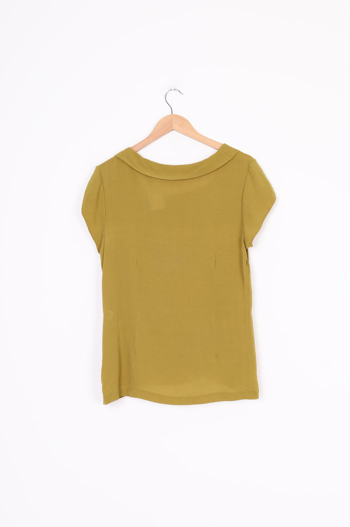 Veronika Maine Womens Green Top Size 14