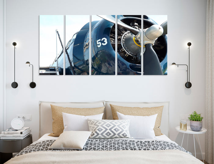 Vintage Plane Canvas Print #3186