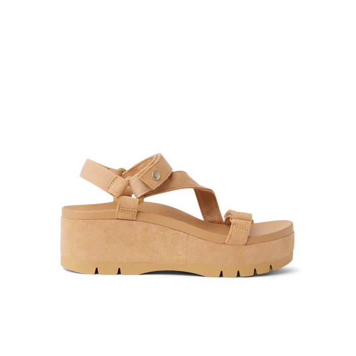 Vista Higher Luna - Tan Suede - Right Side View