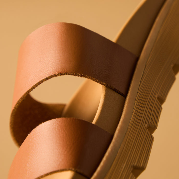 Vista Luxe Thea - Leather Brown - Underside View
