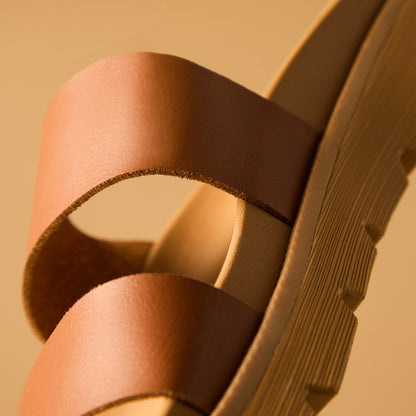 Vista Luxe Thea - Leather Brown - Underside View