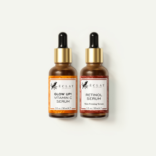 Vitamin C & Retinol Serum for Face - 2 Pack - Eclat