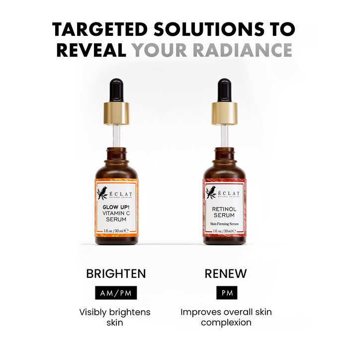 Vitamin C & Retinol Serum for Face - 2 Pack - Eclat