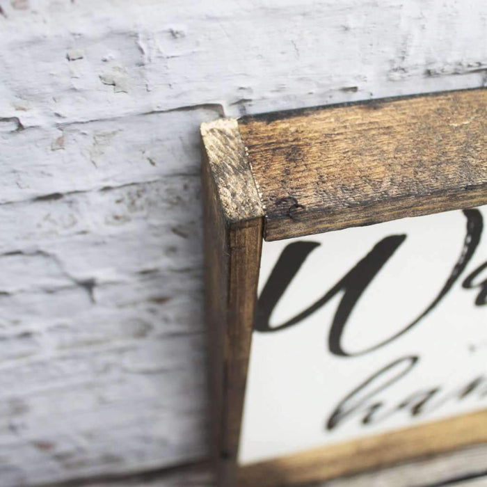 Wash Your Hands Wood Sign Farmhouse wall decor bathroom decor
