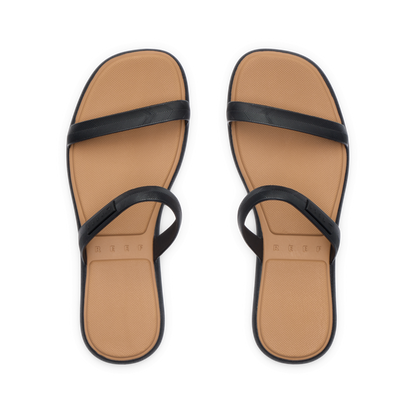 Water Willow Marina - Black/Tan - Top View