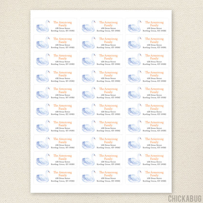 Watercolor Swan Address Labels