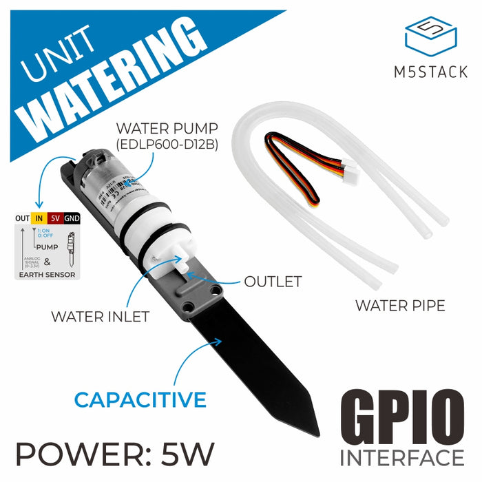 Watering Unit with Mositure Sensor and Pump - m5stack-store