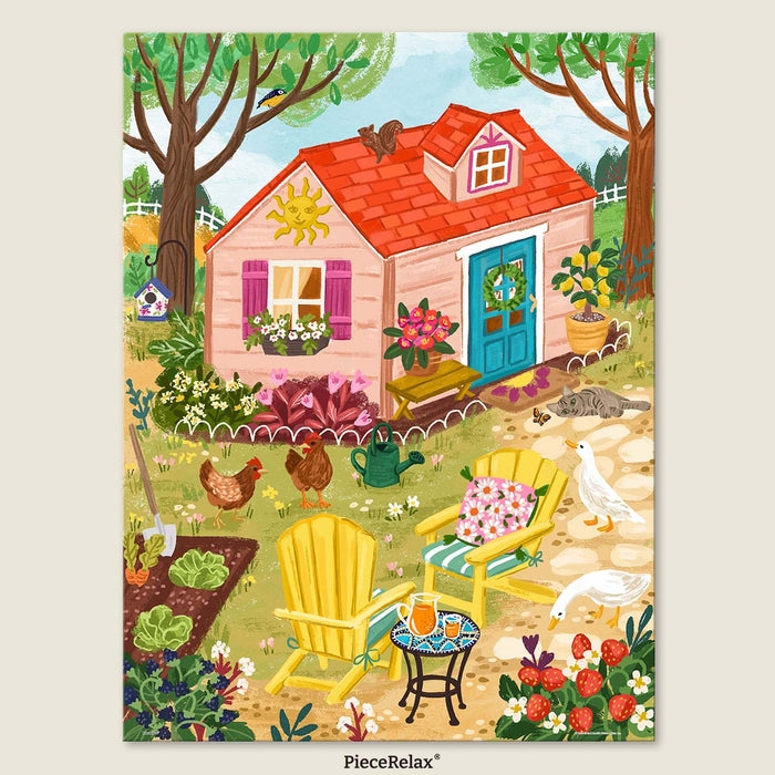 Start your day in a garden full of life — where curious critters greet the morning sun.