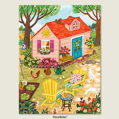 Start your day in a garden full of life — where curious critters greet the morning sun.